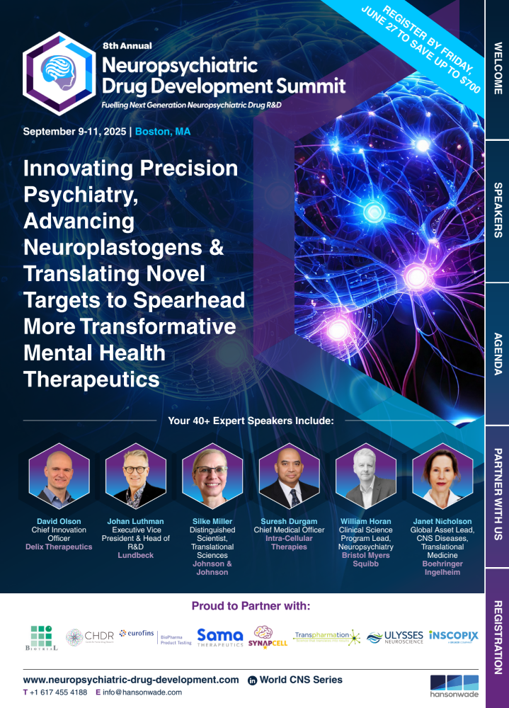 Neuropsychiatric Drug Development Summit Neuropsychiatric Drug Development Summit